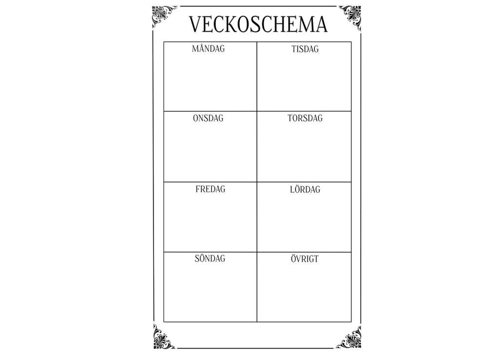 Veckoschema