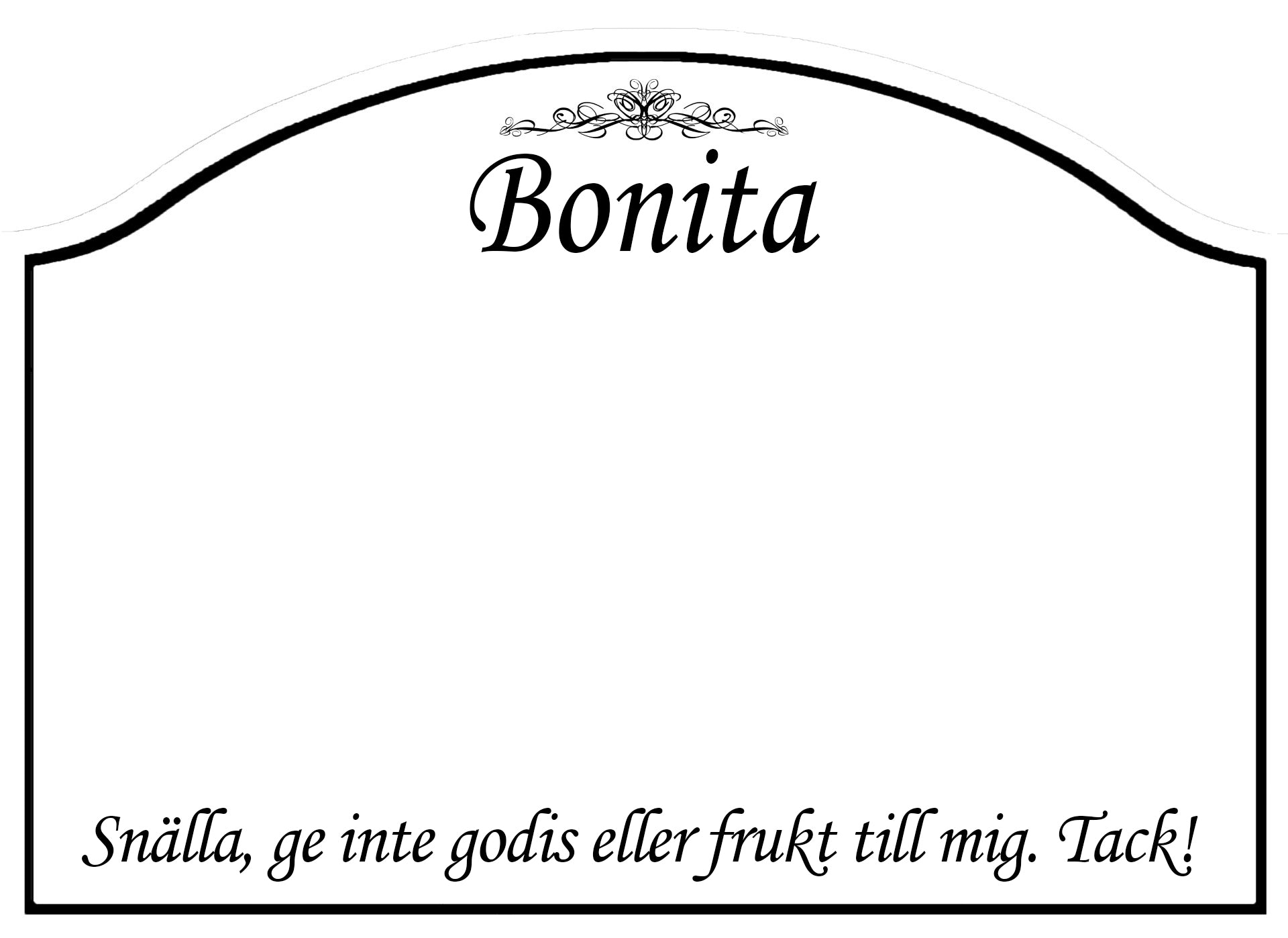 Infoskylt Luxury