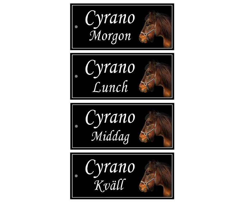 Höpåseskyltar (4-pack) med bild